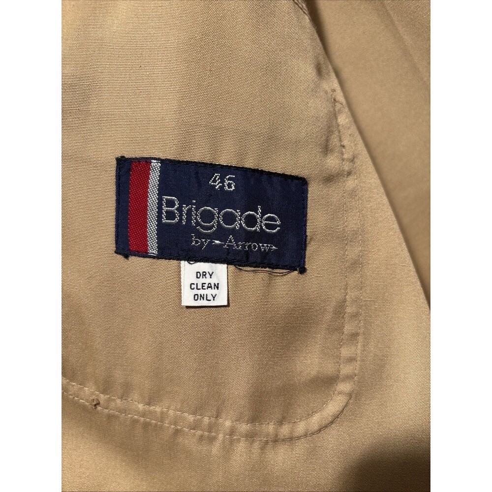 Brigade by Arrow Campaign/Safari/Bush Field Utility Shacket & Pants Tan Vintage - Picture 10 of 16